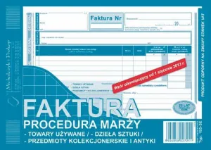 Druk samokopiujący A5 Faktura procedura marży 80k. Michalczyk i Prokop (195-3E)