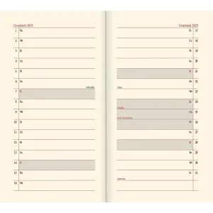 Kalendarz książkowy (terminarz) mix vivella kieszonkowy A6 Lucrum (11T)