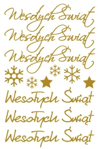 Naklejka (nalepka) Craft-Fun Series Naklejki Wesołych Świąt Titanum (24XQ0524-3)