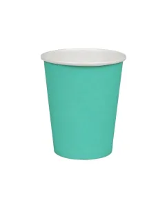 Kubek jednorazowy turkusowy papierowy papier 250ml (nd) (132666)