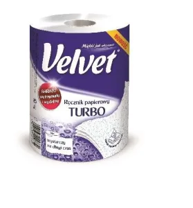Ręcznik rolka Turbo kolor: biały Velvet