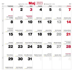 Kalendarz ścienny Avanti wieloplanszowy 300mm x 300mm (KAD-9)
