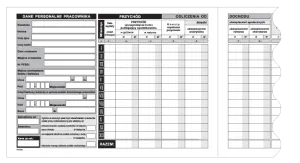 Druk offsetowy Michalczyk i Prokop Karta przychodów pracowników A5 32k. (K-10)