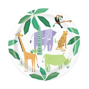 Talerz jednorazowy Godan Animal Safari śr. 230mm 8 szt (73925EU)