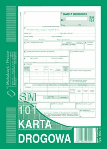 Druk offsetowy A5 Karta drogowa ? sam. osob. A5 80k. Michalczyk i Prokop (802-3)