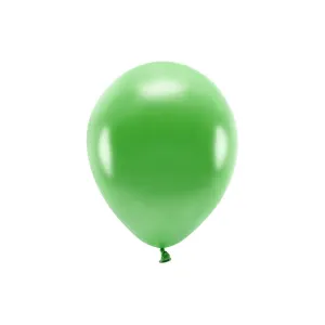 Balon gumowy Metalizowane Eco Balloons zielony 260mm Partydeco (ECO26M-101)