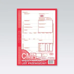 Druk offsetowy A4 CMR Międzynarodowy list przewozowy 80k. Michalczyk i Prokop (800-1)