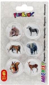 Magnes Fun&Joy ZWIERZĘTA okrągły - mix śr. 30mm