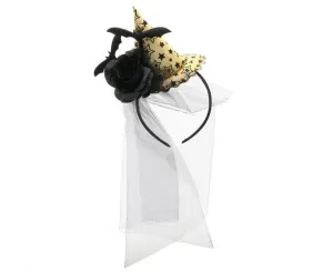 Opaska Kapelusz z woalką, złota Godan (NP-OKWZ)