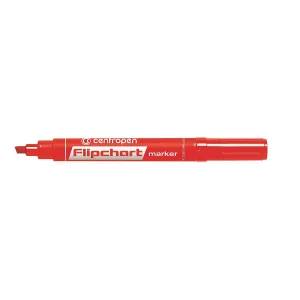 Marker do papieru Centropen 8560, czerwony 1,0-4,6mm ścięta końcówka