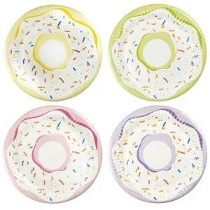 Talerz jednorazowy pączki papier śr. 180mm 8 szt Arpex (D6042F)