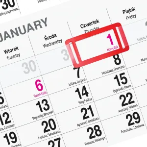 Kalendarz ścienny KOT 310mm x 790mm Press