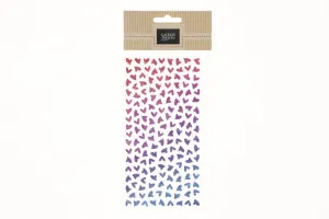 Naklejka (nalepka) serduszka połyskujące różowe i niebieskie,158 szt. Argo (251135)