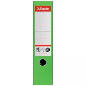 Segregator dźwigniowy Esselte No.1 neutralny pod względem emisji CO2 A4 zielony 75mm (627567)