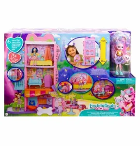 Lalka Mattel Enchantimals miejski domek z kawiarenką (HHC18)