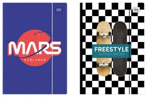 Teczka kartonowa na gumkę Interdruk A4+ kolor: mix