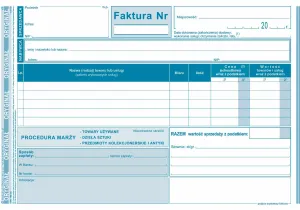 Druk samokopiujący A5 Faktura procedura marży 80k. Michalczyk i Prokop (195-3E)
