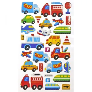 Naklejka (nalepka) Titanum Craft-Fun Series pojazdy, znaki drogowe (LXE-013)