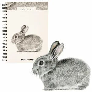 Blok artystyczny szkicownik królik B5 120g 60k Narcissus