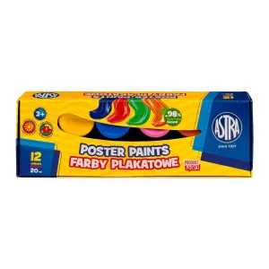 Farby plakatowe kolor: mix 20ml 12 kolor. Astra (301123043)