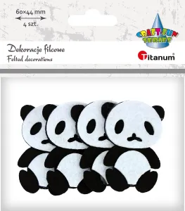 Ozdoba filcowa Craft-Fun Series Pandy Titanum (PJ-121)