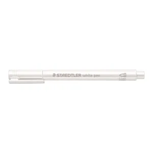 Marker permanentny metaliczny wkład biały 1-2mm okrągła końcówka Staedtler (8323-0)