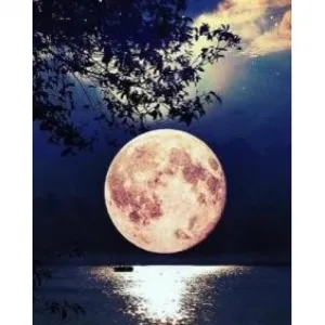 Zestaw kreatywny Norimpex malowanie po numerach - księżyc (NO-1005598)