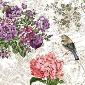 Serwetki Paw Lunch charming garden - mix 330mm x 330mm (SDL000400)