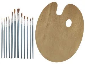 Pędzel drewniany uchwyt Flamingo (SR-B52)