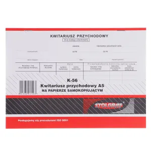 Druk samokopiujący A5 kwestionariusz przychodowy A5 60k. Stolgraf (K56)