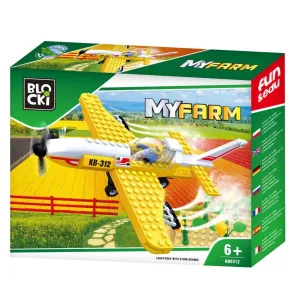 Klocki plastikowe Icom Blocki MyFarm KB0312 (Samolot do oprysków pola)