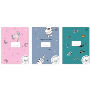 Zeszyt PP MAGICZNY A4 32k. 70g linia kolor Interdruk