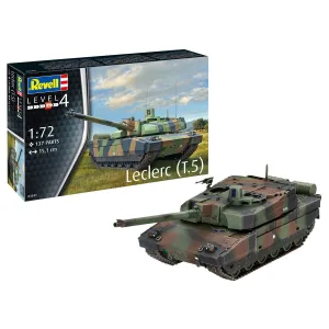 Model do sklejania Legendarny czołg Leclerc T5 francuskiego producenta Nexter dla zaawansowanych modelarzy Revell (03341)