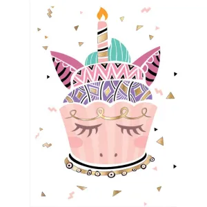 Kartka składana KARNET B8  unicorn tort Henry (5905701484393)