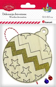 Ozdoba drewniana Craft-Fun Series Bombka Titanum (SDDD-200)