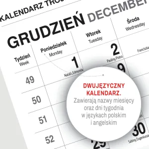 Kalendarz ścienny KOT 310mm x 790mm Press
