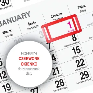 Kalendarz ścienny KOT 310mm x 790mm Press