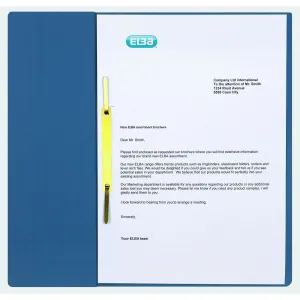 Skoroszyt A4 niebieski karton Elba (100551890)