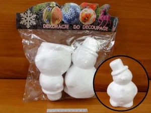 Ozdoba styropianowa One Dollar bałwanki 16cm 2szt. (351936)