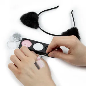 Farba do malowania twarzy kidea Zestaw z opaska kotek 3 kolor. Derform (FDTZKOKA)