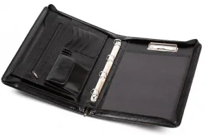 Teczka konferencyjna Jan-Pol Bis BUSINESS z rączką A4 - brązowy 380mm x 260mm (AK-04N)