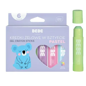 Kredki żelowe BB PASTEL 6x10g 5902277316639 Interdruk (IFARPLSZTBBP)