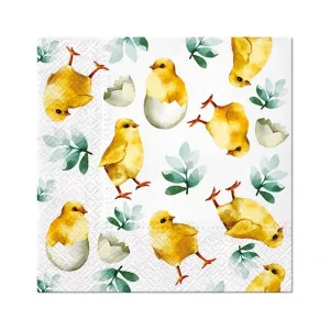 Serwetki Paw Lunch Wielkanoc Chicken in Eggs - mix nadruk 330mm x 330mm (SDL131900)