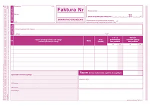Druk offsetowy Michalczyk i Prokop faktura A5 80k. (109-3E)