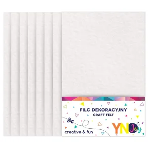 Filc kolor: biały 8 ark. [mm:] 210x297 Interdruk (IFILDEKBIA)