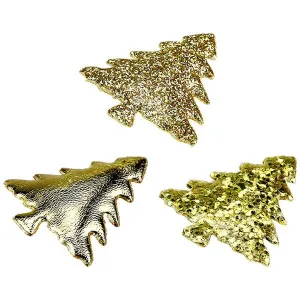 Ozdoba materiałowa Craft-Fun Series Złote choinki Titanum (BJ25042703)