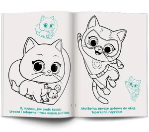 Książka dla dzieci Disney superkoty. Kolorowanka z Naklejkami Ameet (NA-9136)