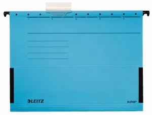 Teczka zawieszkowa A4 z boczkami alpha niebieski karton Leitz (19860135)