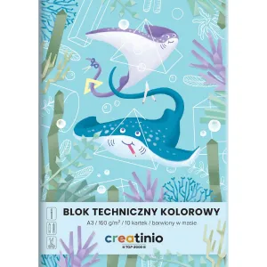 Blok techniczny Creatinio A3 kolorowy 160g 10k Top 2000 (400176680)