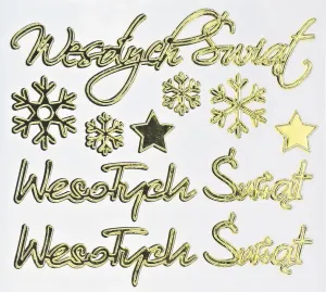 Naklejka (nalepka) Craft-Fun Series Naklejki Wesołych Świąt Titanum (24XQ0524-3)